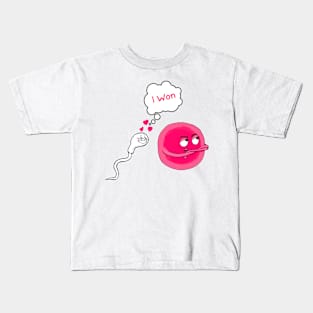 Cute Sperm and Egg Ovum Cute Couple Kids T-Shirt